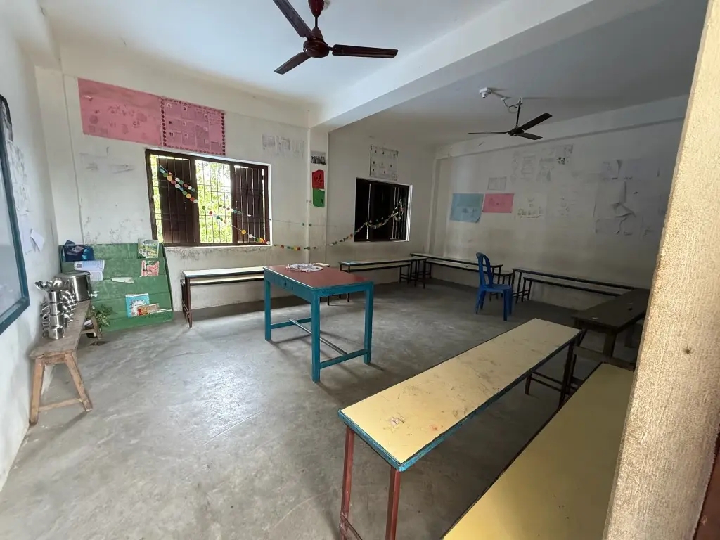A classroom connected to the computer lab