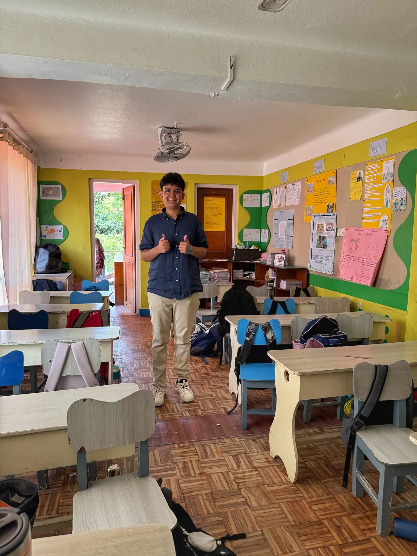 A learning space at a partner school