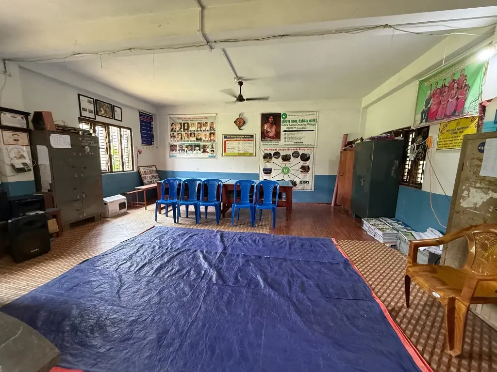 A classroom space for group programming